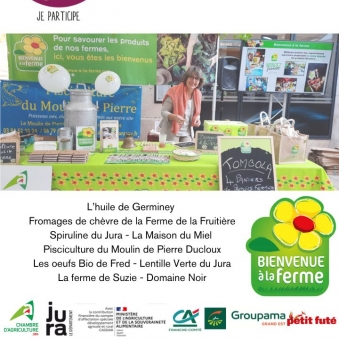 Bienvenue à la ferme vous attend sur son stand du Week End Gourmand